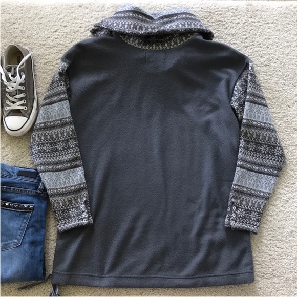 Anthropologie Fair Isle Cowl Neck Fleece by Saturday Sunday - Picture 6 of 6